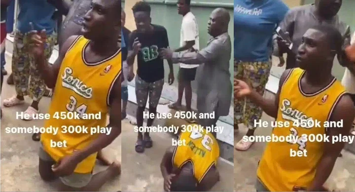 Young man begs for forgiveness after using people's N750,000 to play bet