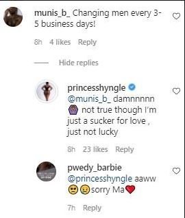 “I’m just a sucker for love” – Princess Shyngle reacts to troll who described her as promiscuous