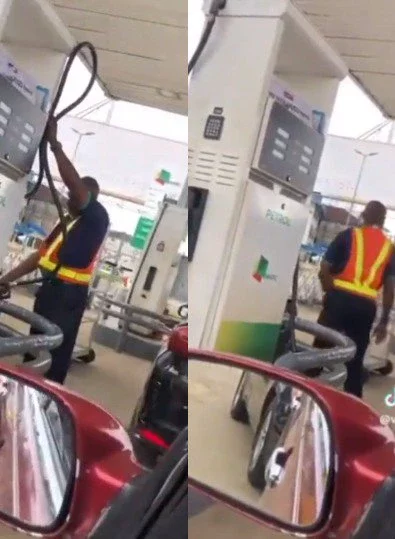 Motorist calls out fuel attendants in Port Harcourt for allegedly scamming their customers.