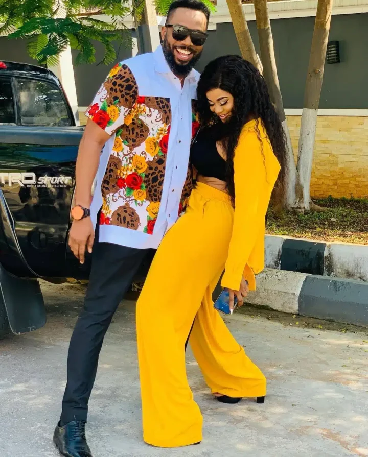 Uju Okoli reacts after fans called her out for striking a pose with Frederick Leonard