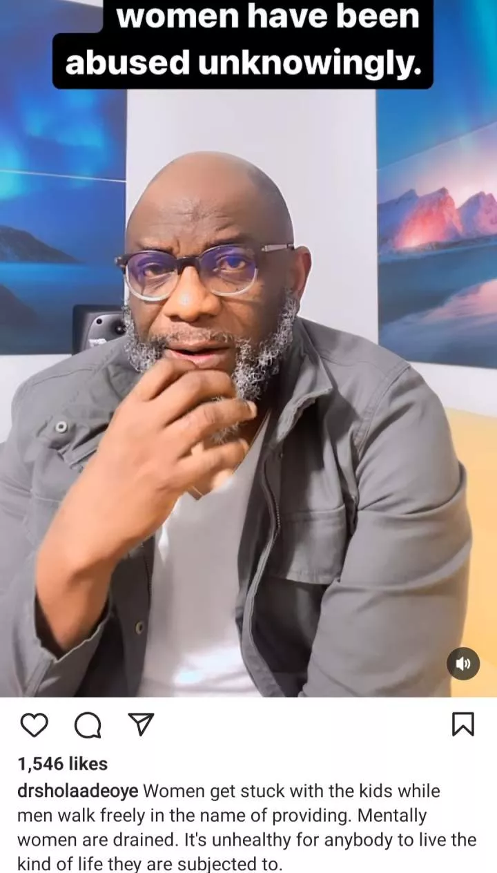 It is mentally unhealthy for anybody to live the kind of life some African women are subjected to ? Pastor reveals how African men unknowingly abuse their wives in the name of providing (video)