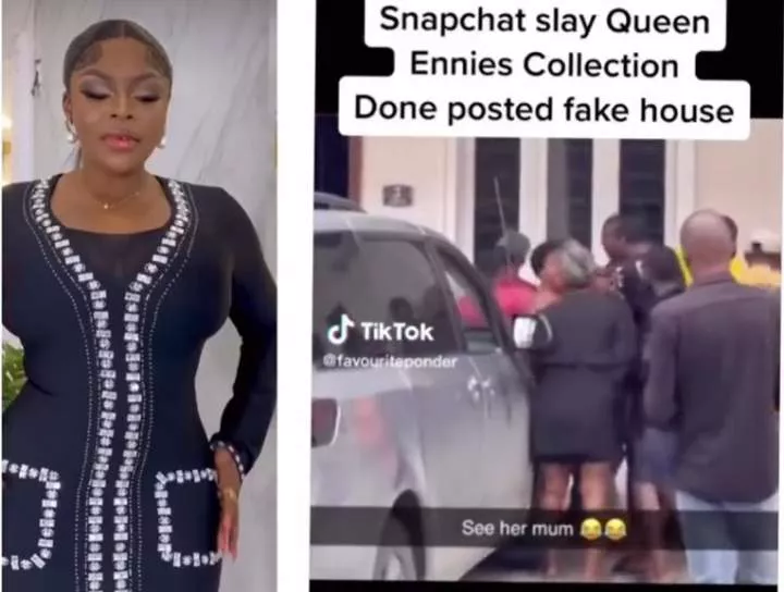 Popular Snapchat slay queen, Ennies sent packing from house she claimed she bought and also held a house warming for (video)