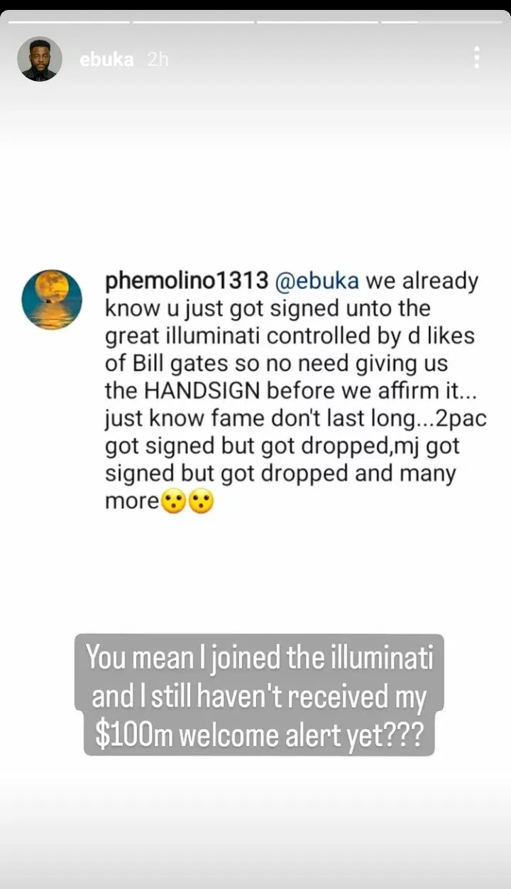 Ebuka Obi-Uchendu reacts following accusation of joining Illuminati after taking pictures with Bill Gates