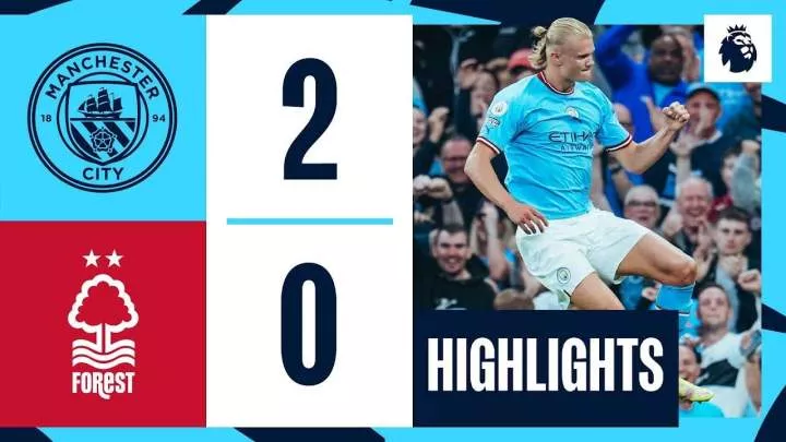 Manchester City 2 - 0 Nottingham Forest (Sep-23-2023) Premier League Highlights