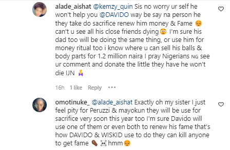 'I feel pity for Peruzzi and Mayorkun' - Trolls attack Davido with claims of renewing fame with human sacrifice