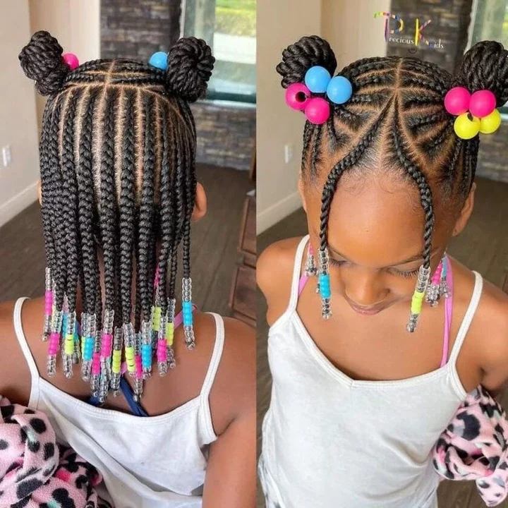 Beautiful Cornrow Hairstyles for Kids.