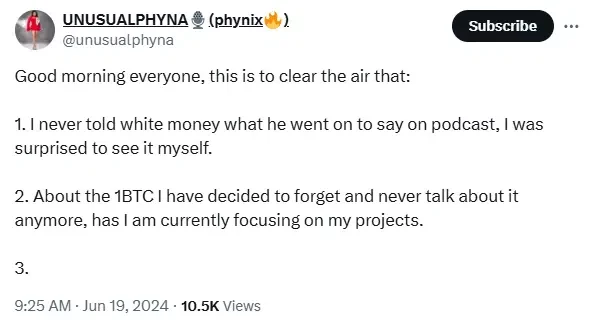 Phyna reacts to Whitemoney's claim that she's received all her BBN prizes