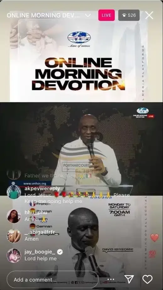 'God don arrest am' - Jay Boogie joins Salvation Ministries online morning devotion after crying out over botched surgery