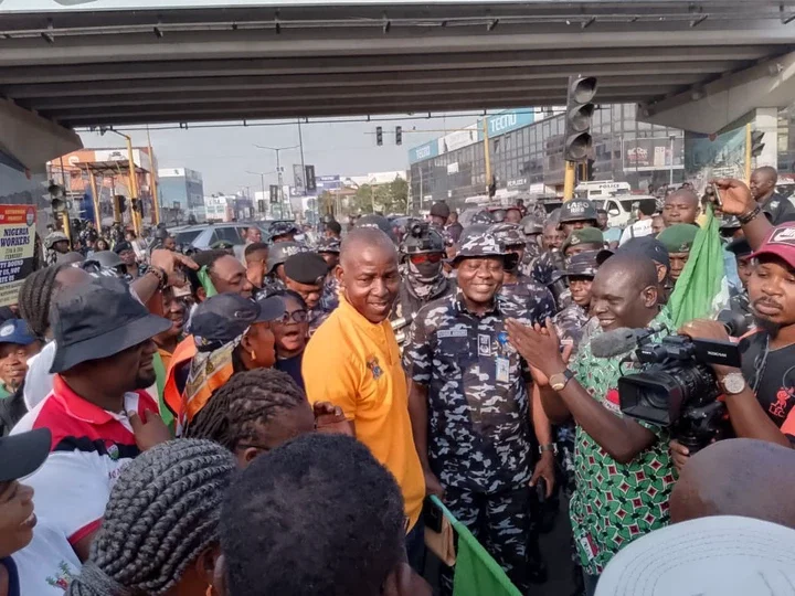 BREAKING: NLC Protest begins in Lagos [PHOTOS]