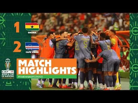 Ghana 1 - 2 Cape Verde (Jan-14-2024) Africa Cup of Nations 2023 Highlights