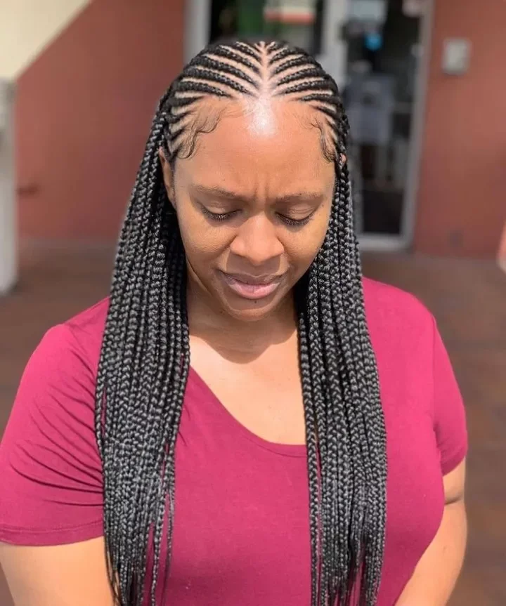 Very beautiful African braids hairstyles to try out.