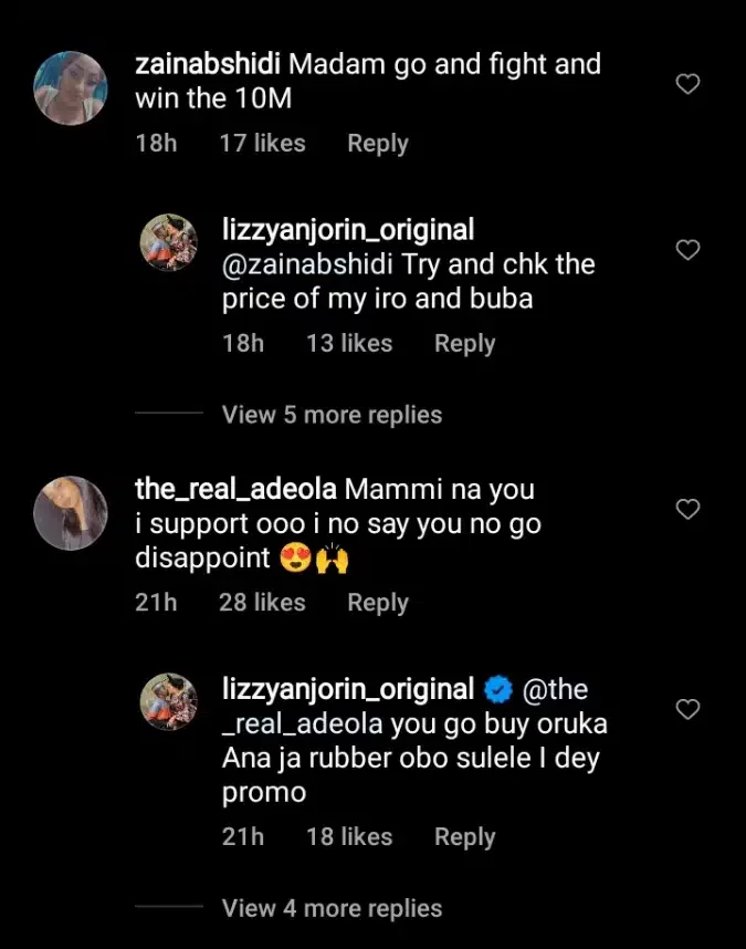 Lizzy Anjorin reacts as Iyabo Ojo's lover, Paulo Okoye calls for boxing match