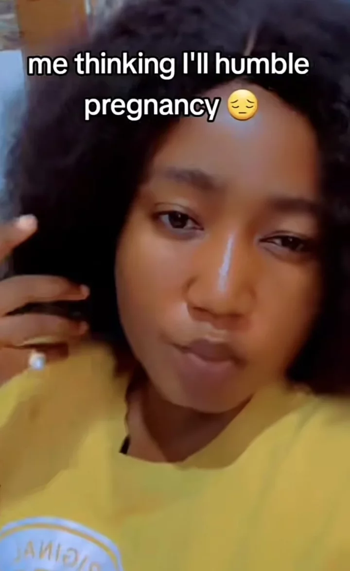 'This one pass shapeshifting' - Reactions as lady undergoes transformation during pregnancy