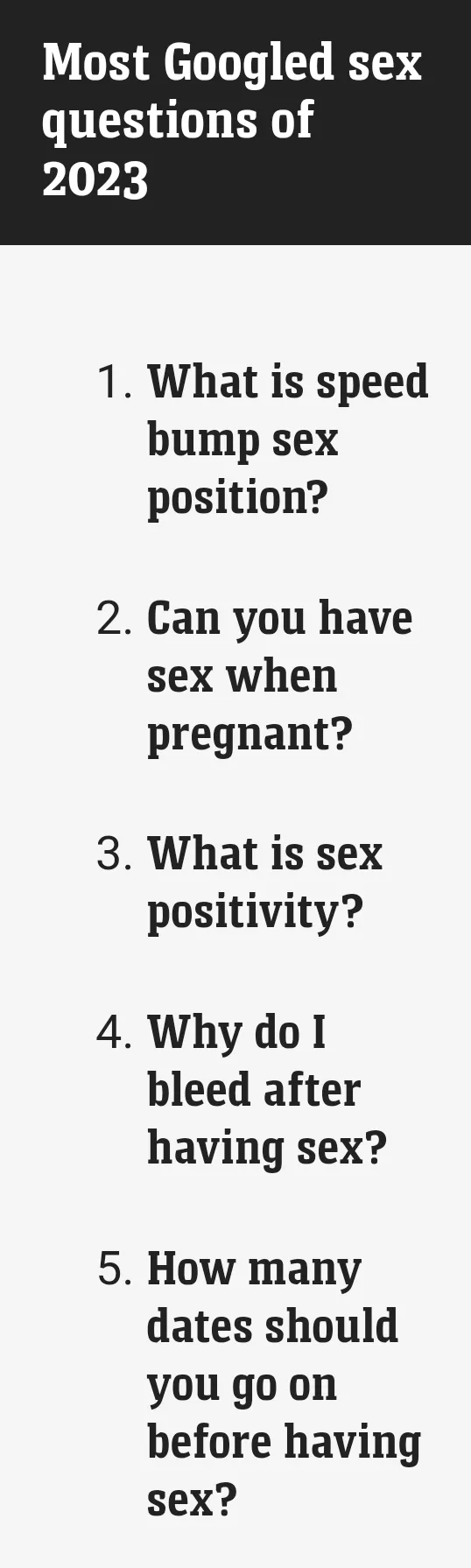 Is it ok to have s3x during pregnancy? - Google releases its top sex questions of 2023