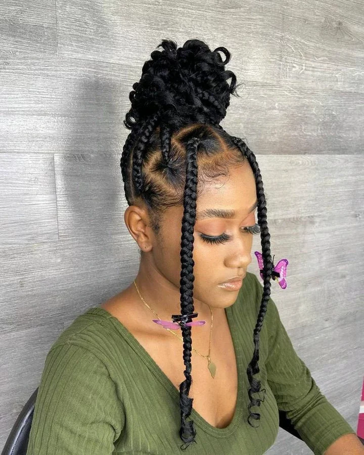 Ladies; Check Out Charming And Adorable Braids You Can Recreate This Easter.