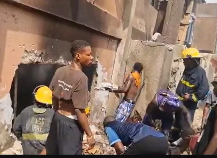 Video: Fire guts computer village building in Lagos