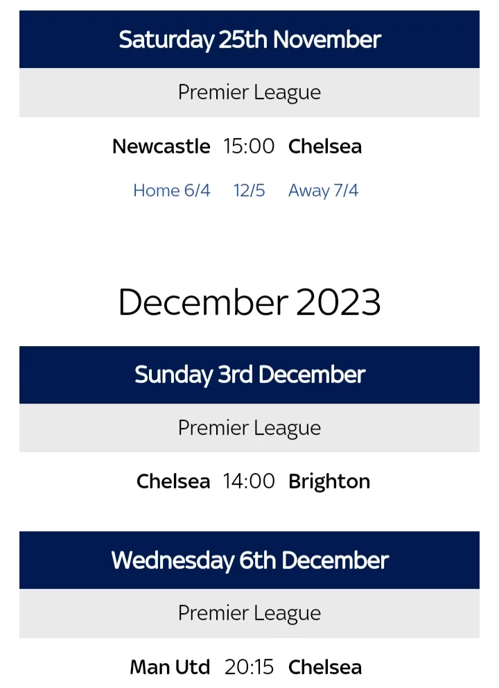 Analysis: Chelsea's next 5 games in the Premier League