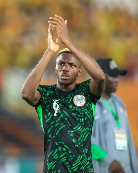 Man of the moment, Victor Osimhen, after the game against Benin. (Photo Credit: Osimhen/Instagram)