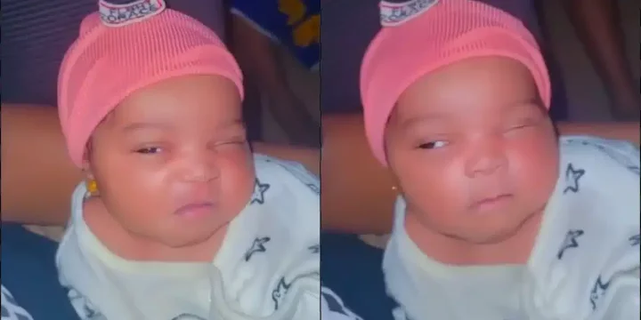 Baby takes internet by storm with her adorable demeanour