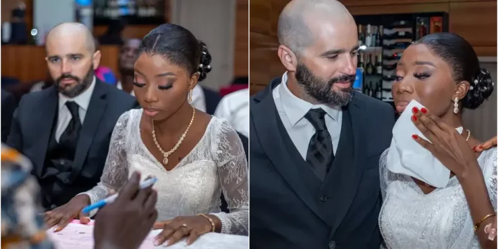 Nigerian lady with sickle cell celebrates wedding, mocks naysayers