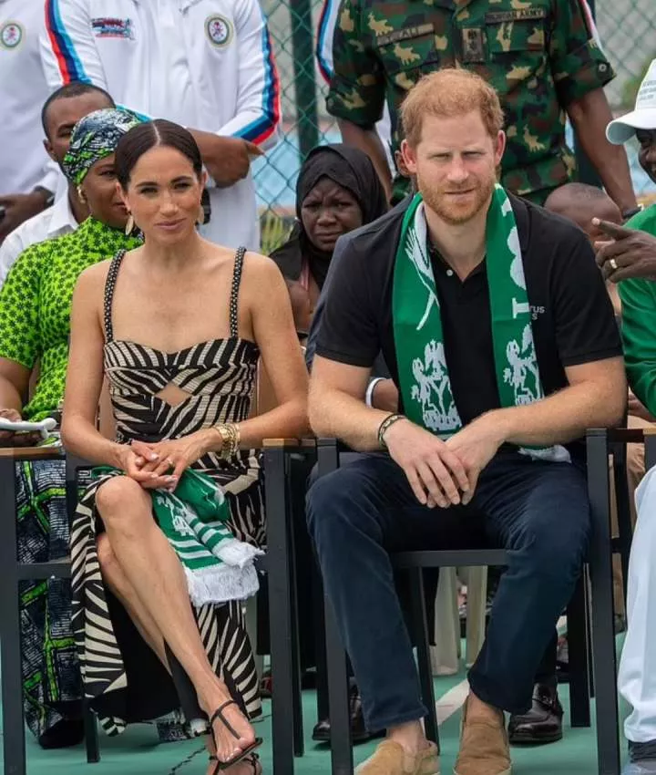 Prince Harry and Meghan Markle enjoy sitting volleyball match with wounded soldiers on day 2 of visit to Nigeria (photos/video)