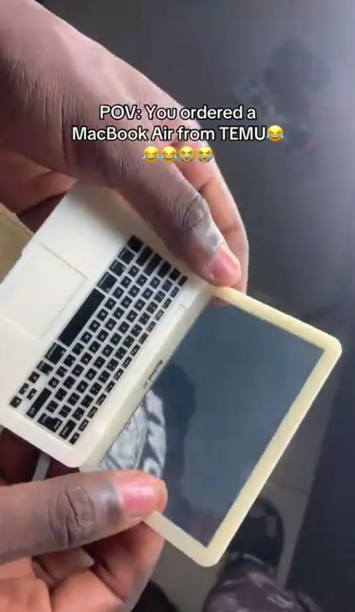 Man laments in pain after ordering MacBook Air from online store, gets a mirror