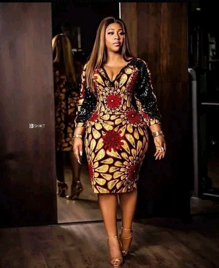 Classic Short Ankara Gowns Ladies Can Rock in Modesty to Church Services