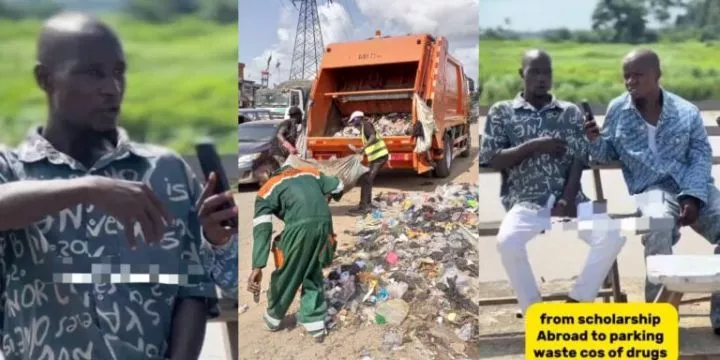 Man with fully funded Norway scholarship deported, ends up packing waste for ₦4k daily Man with fully funded Norway scholarship deported, ends up packing waste for ₦4k daily