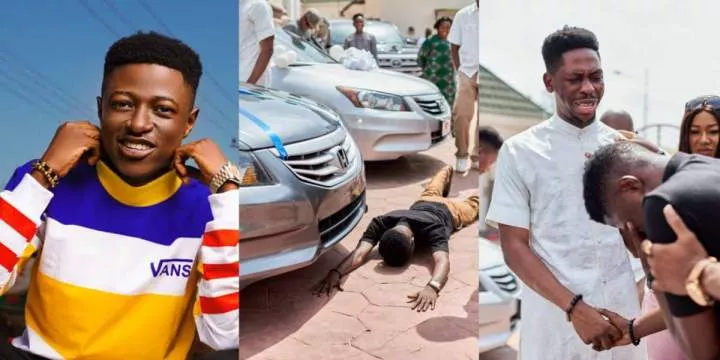 Music artist, Godfrey Gad overjoyed as Moses Bliss gifts him a car