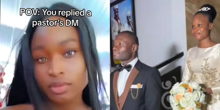 "Youngest mummy G.O in town" - Reactions as young lady narrates how she got married to pastor after replying his DM