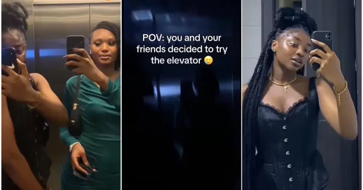 Nigerian lady who tried using elevator with friends shares painful aftermath