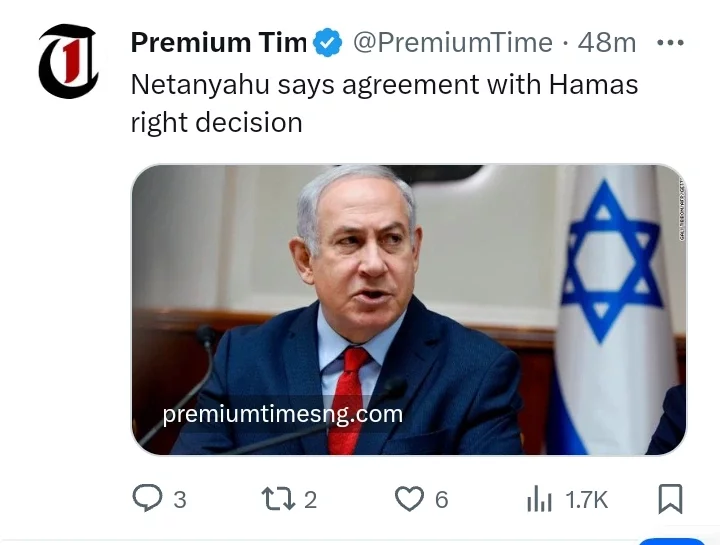 Today's Headlines: Netanyahu says agreement with Hamas right Decision, Gombe approves 2024 MTEF