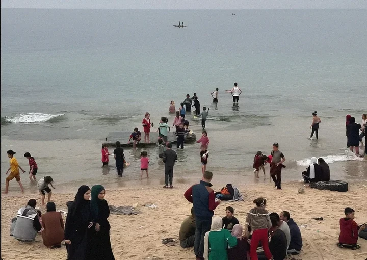 Israel vs Hamas War: Tears and laughter on Gaza beach as children get break from war