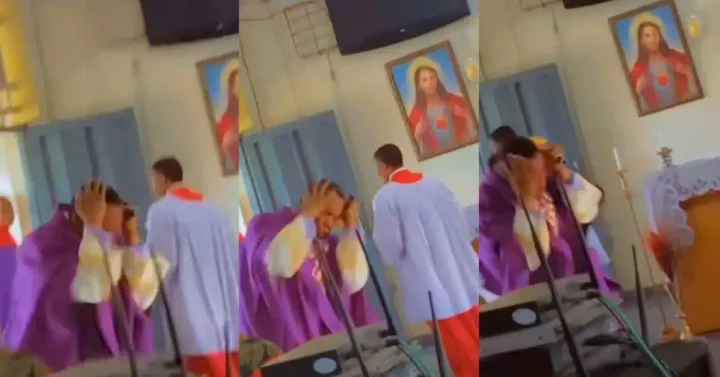 Rev father causes unease as he displays unusual dance in church