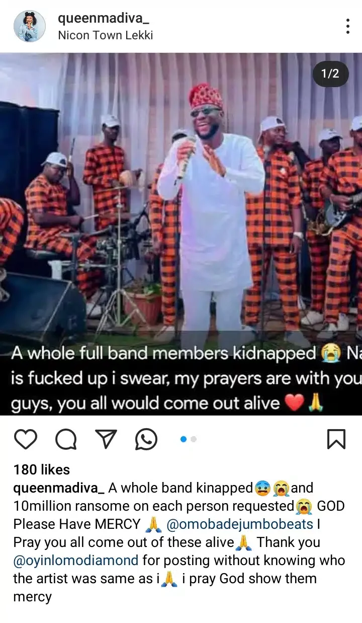 Tragedy as entire band is abducted, kidnappers demand N10M per person