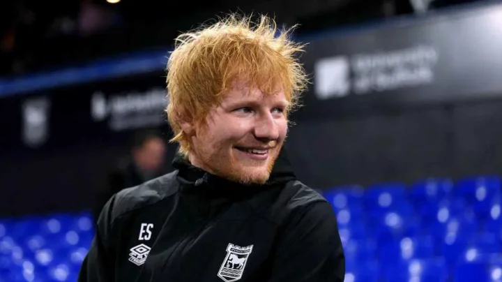 Ed Sheeran apologises to Man Utd coach, Ruben Amorim for crashing post-match interview