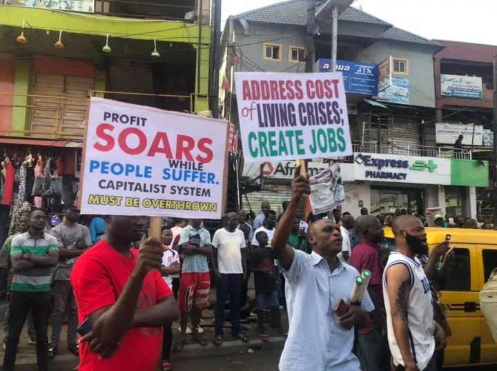 #FearlessOctober: Protesters gather in Lagos amid tight security