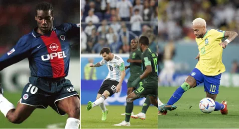 Video: Jay-Jay Okocha snubs Messi, Ronaldo, Neymar as he picks the player who dribbles better than him