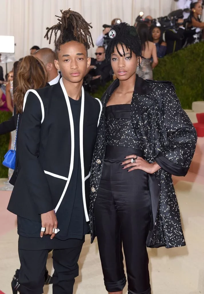 Jaden Smith and Willow Smith arrive for the 'Manus x Machina: Fashion In An Age Of Technology