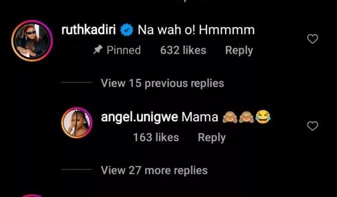 'Na wa oh' - Ruth Kadiri, other express shock as bedroom scene of child actress Angel Unigwe with Eronini surfaces online