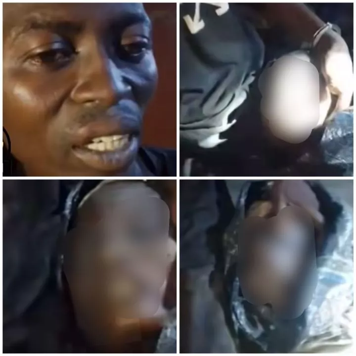 Man apprehended with fresh hum@n head in Ibadan (video)