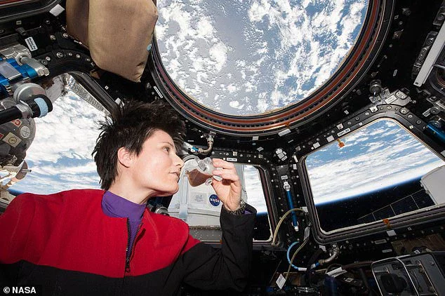 For a brief period the ISS also had the only space based espresso maker which allowed astronauts Samantha Cristoforetti (pictured) to enjoy fresh coffee on the space station