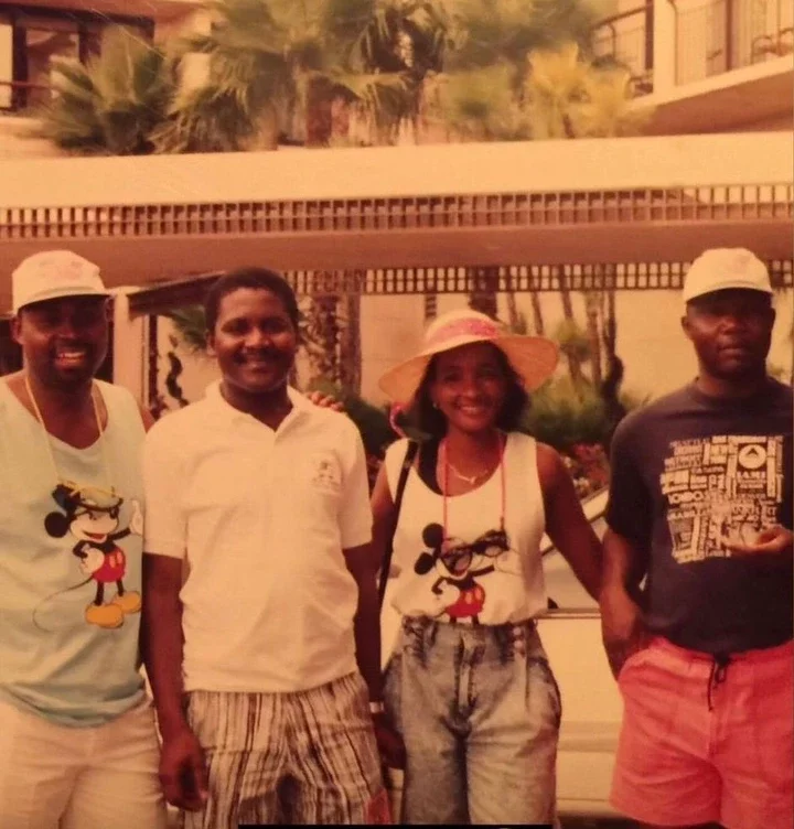 'Man was born with a silver spoon' - Nigerians react to throwback pictures of Davido, alongside his parents and Dangote