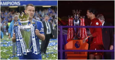 Two Premier League players have been asked to choose between John Terry and Virgil van Dijk as the best defender in the league's history