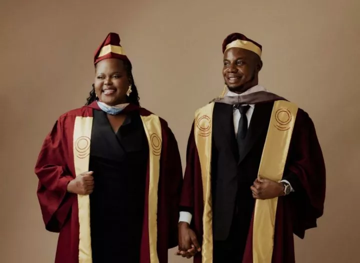 Man shares heartwarming story as he graduates with degree and wife from UNILAG