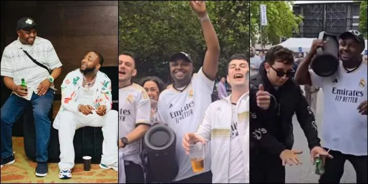 Davido reacts to video of Israel DMW dancing with Real Madrid fans