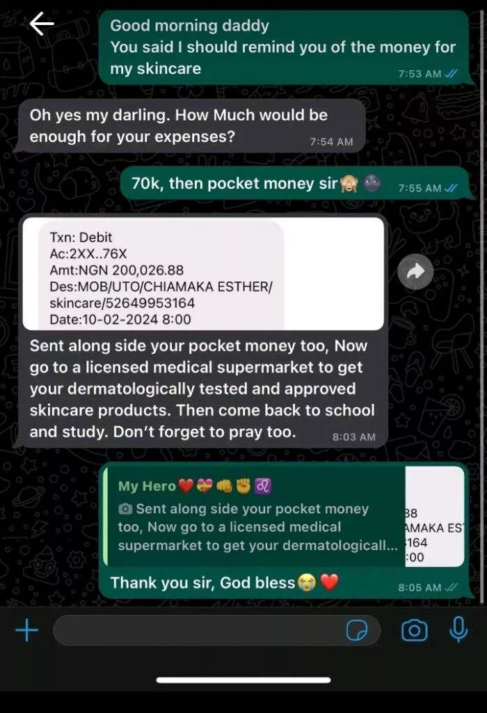 Lady vents as mom demands share of N1.5M cash gift from dad