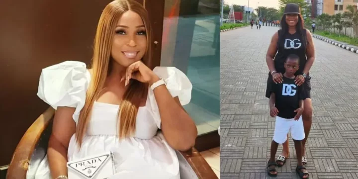 Linda Ikeji debunks rumours of changing son's surname