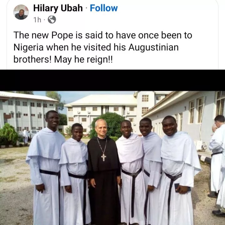 Nigerians dig up photo of new Pope in Nigeria