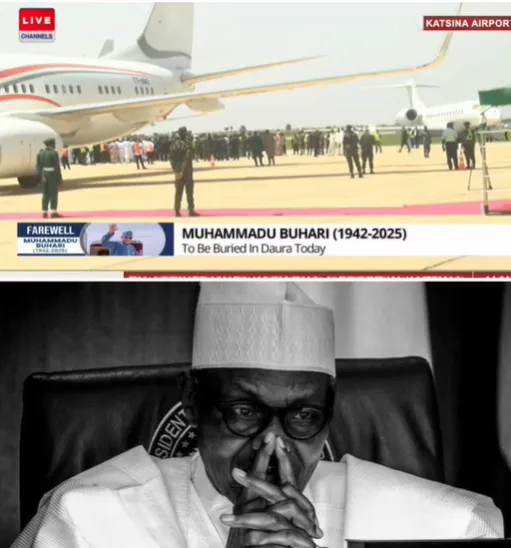 Buhari's body arrives in Katsina (video) Buhari's body arrives in Katsina (video)